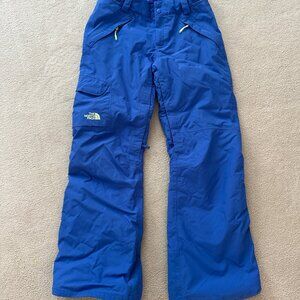 North Face Hyvent Snow Pants Womens Small/Petite Blue Snowboard Skiing
